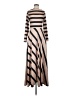 Unbranded Stripes Tan Casual Dress Size S - photo 1