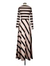 Unbranded Stripes Tan Casual Dress Size S - photo 2