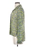 CAbi Print Green Long Sleeve Blouse Size S - photo 5