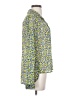 CAbi Print Green Long Sleeve Blouse Size S - photo 4