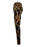 Rainbow Animal Print Gold Black Casual Pants Size XS (estimated) - photo 5