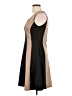 Unbranded Color Block Tan Casual Dress Size M - photo 5