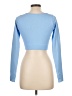 OQQ Blue Long Sleeve Top Size L - photo 2