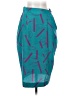 Machine 100% Polyester Graphic Teal Casual Skirt Size S - photo 1