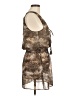 Becca Animal Print Brown Cocktail Dress Size M - photo 4