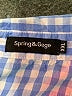 Assorted Brands 100% Cotton Checkered-gingham Blue Long Sleeve Button-Down Shirt Size XXL - photo 3