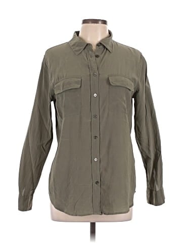 Equipment Long Sleeve Button-Down Shirt (view 1)