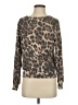 Gaze Animal Print Brown Pullover Sweater Size S - photo 1