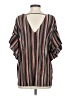 Vanessa Virginia 100% Polyester Brown Short Sleeve Blouse Size S - photo 2