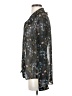CAbi 100% Polyester Stars Gray Long Sleeve Blouse Size S - photo 5