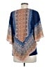 Ruby Rd. 100% Polyester Blue 3/4 Sleeve Blouse Size M - photo 2