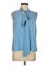 Unbranded 100% Polyester Blue Sleeveless Blouse Size M - photo 1