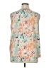 Apt. 9 100% Polyester Teal Sleeveless Blouse Size XL - photo 2
