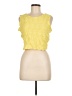 Discreet Yellow Sleeveless Blouse Size L - photo 1
