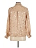 Unbranded Polka Dots Tan Long Sleeve Blouse Size M - photo 2