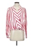Harshman 100% Cotton Stripes Pink Long Sleeve Blouse Size S - photo 1