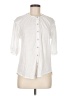 GOLDIE White 3/4 Sleeve Button-Down Shirt Size M - photo 1