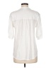 GOLDIE White 3/4 Sleeve Button-Down Shirt Size M - photo 2