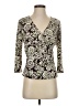 Sigrid Olsen 100% Polyester Green 3/4 Sleeve Top Size S (petite) - photo 1