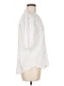 GOLDIE White 3/4 Sleeve Button-Down Shirt Size M - photo 4