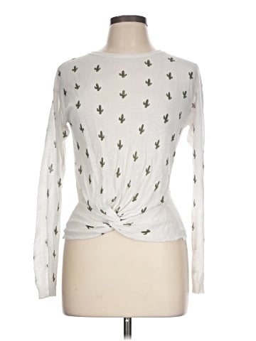 Aqua Long Sleeve Top (view 1)