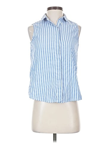 Mango Sleeveless Button-Down Shirt (view 1)