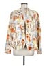 Coldwater Creek 100% Cotton Print Ivory Blazer Size M (estimated) - photo 1