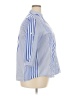 Unbranded 100% Cotton Stripes Blue 3/4 Sleeve Button-Down Shirt Size 2X - photo 4