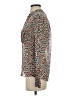 BCBGMAXAZRIA Animal Print Multi Color Brown Long Sleeve Blouse Size XS - photo 5