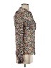 BCBGMAXAZRIA Animal Print Multi Color Brown Long Sleeve Blouse Size XS - photo 4