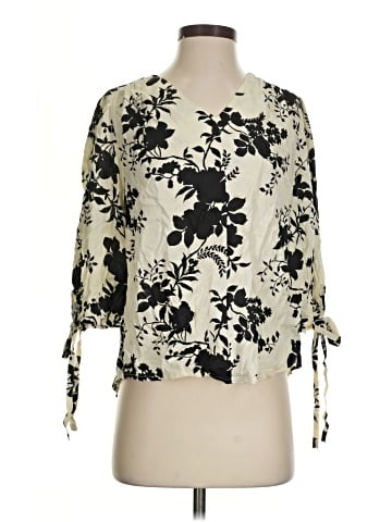 Olivia Grey 3/4 Sleeve Blouse (view 1)