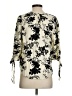 Olivia Grey 100% Viscose Ivory 3/4 Sleeve Blouse Size S - photo 2