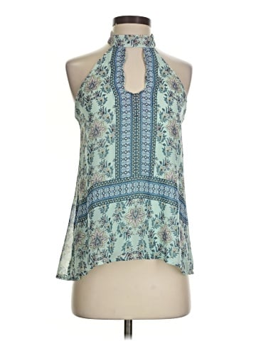 Blue Rain Sleeveless Blouse (view 1)