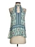 Blue Rain 100% Polyester Teal Sleeveless Blouse Size XS - photo 1
