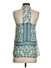 Blue Rain 100% Polyester Teal Sleeveless Blouse Size XS - photo 2