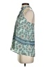 Blue Rain 100% Polyester Teal Sleeveless Blouse Size XS - photo 5