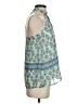 Blue Rain 100% Polyester Teal Sleeveless Blouse Size XS - photo 4