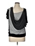 Lavish Gray Short Sleeve Top Size L - photo 1