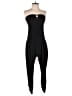 Entry Solid Black Jumpsuit Size M - photo 1