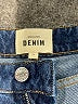 Sézane 100% Cotton Chevron-herringbone Blue Jeans Size 34 waist - photo 7