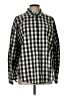 Downeast 100% Cotton Checkered-gingham Black Long Sleeve Button-Down Shirt Size L - photo 1