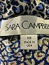 Sara Campbell Animal Print Blue Short Sleeve Blouse Size XS - photo 7