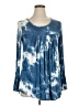 Cathy Blue Long Sleeve Blouse Size XL - photo 1