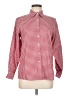 Foxcroft Checkered-gingham Red Long Sleeve Button-Down Shirt Size 8 (petite) - photo 1