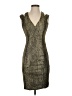 ANGL Metallic Gray Cocktail Dress Size S - photo 1