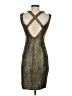 ANGL Metallic Gray Cocktail Dress Size S - photo 2