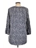 Lands' End Blue 3/4 Sleeve Blouse Size L - photo 2