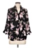 By & By Floral Black 3/4 Sleeve Blouse Size M - photo 1