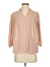NANETTE Nanette Lepore 100% Polyester Tan 3/4 Sleeve Blouse Size S - photo 1