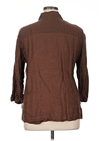Foxcroft 3/4 Sleeve Button-Down Shirt (view 2)